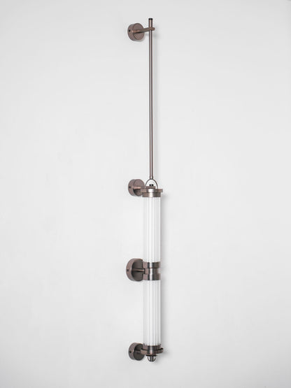 Meridian Slim Vertical Glass Wall Sconce