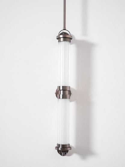 Meridian Slim Vertical Glass Wall Sconce
