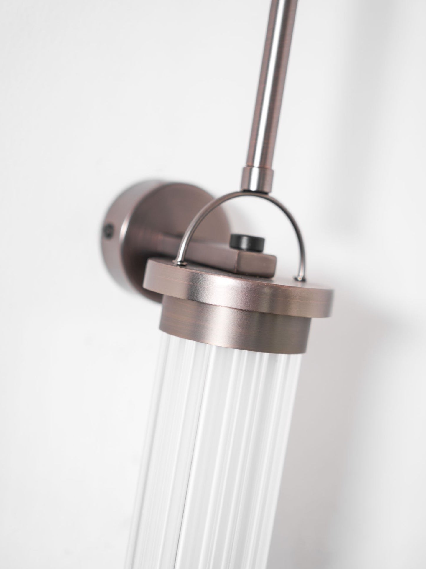 Meridian Slim Vertical Glass Wall Sconce