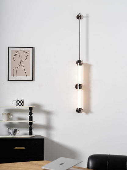 Meridian Slim Vertical Glass Wall Sconce