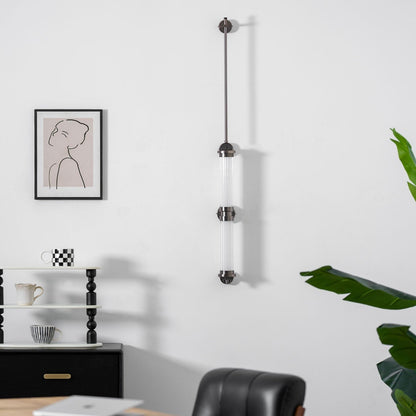 Meridian Slim Vertical Glass Wall Sconce