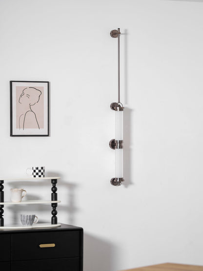 Meridian Slim Vertical Glass Wall Sconce