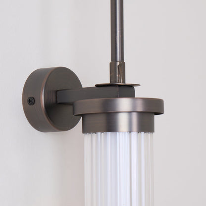 Meridian Slim Vertical Glass Wall Sconce
