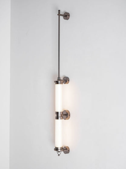 Meridian Slim Vertical Glass Wall Sconce