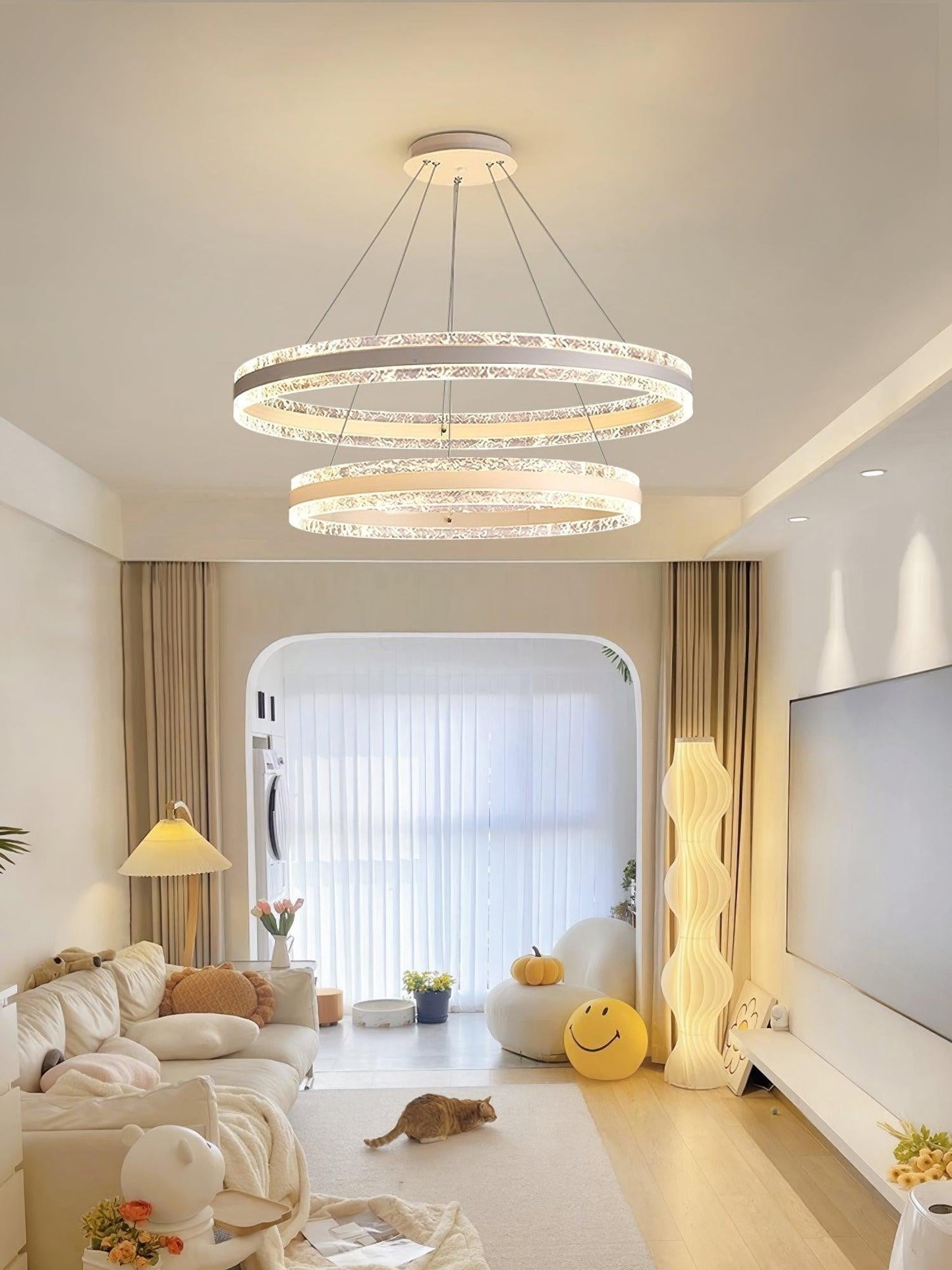 Modern Halo Ring LED Chandelier