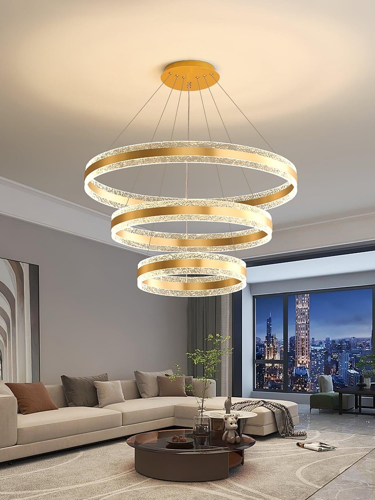 Modern Halo Ring LED Chandelier
