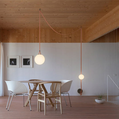 Multiple Belt Art Pendant Installation