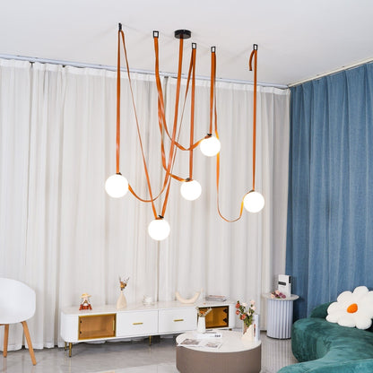 Multiple Belt Art Pendant Installation