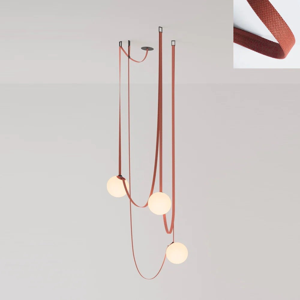 Multiple Belt Art Pendant Installation