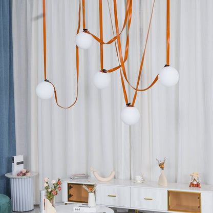 Multiple Belt Art Pendant Installation