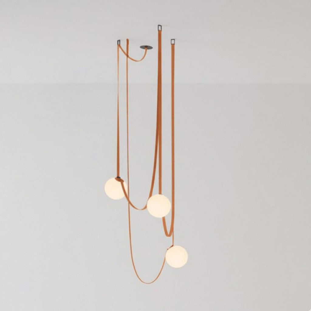 Multiple Belt Art Pendant Installation