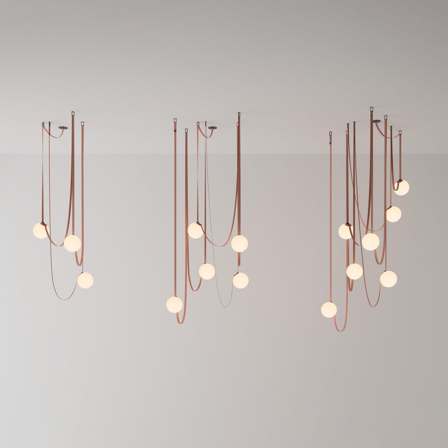 Multiple Belt Art Pendant Installation