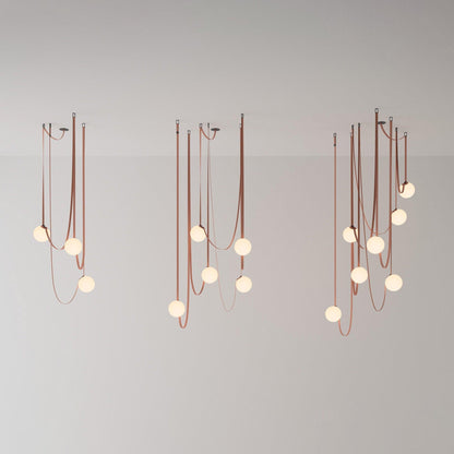 Multiple Belt Art Pendant Installation