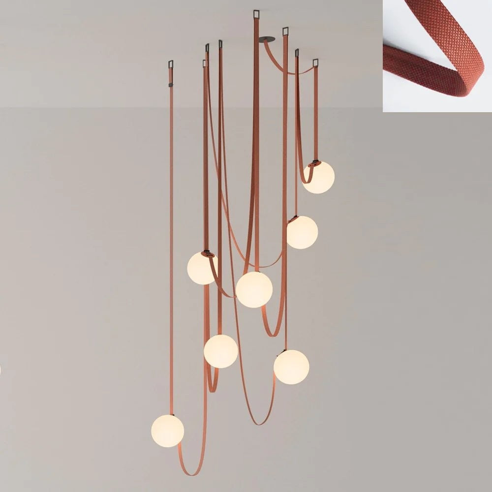 Multiple Belt Art Pendant Installation