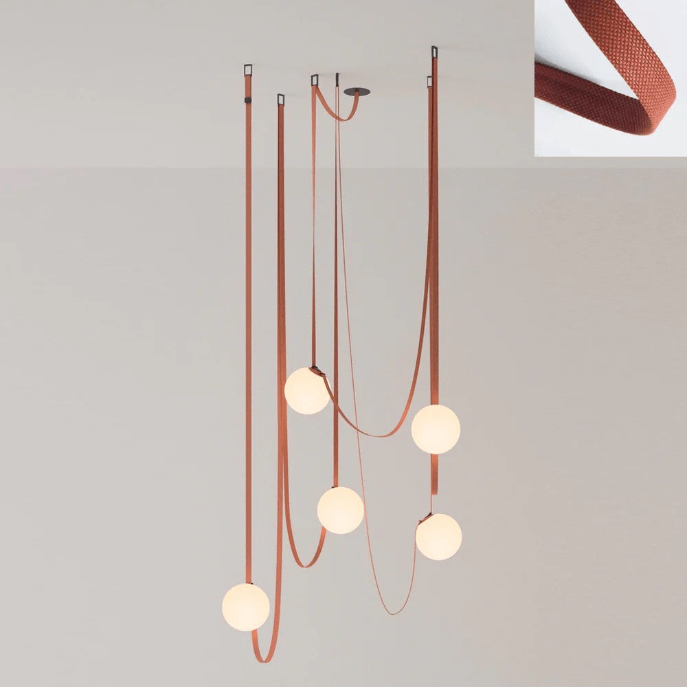 Multiple Belt Art Pendant Installation
