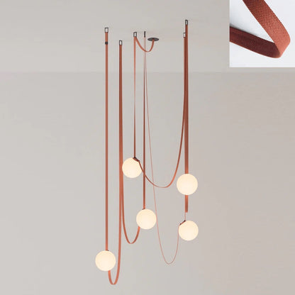 Multiple Belt Art Pendant Installation
