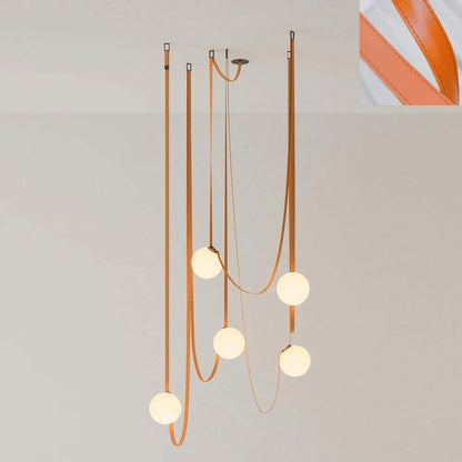 Multiple Belt Art Pendant Installation
