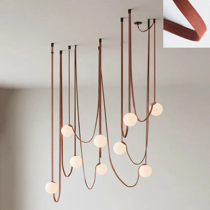 Multiple Belt Art Pendant Installation