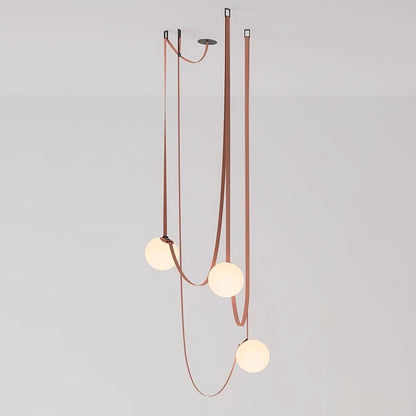 Multiple Belt Art Pendant Installation