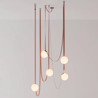 Multiple Belt Art Pendant Installation