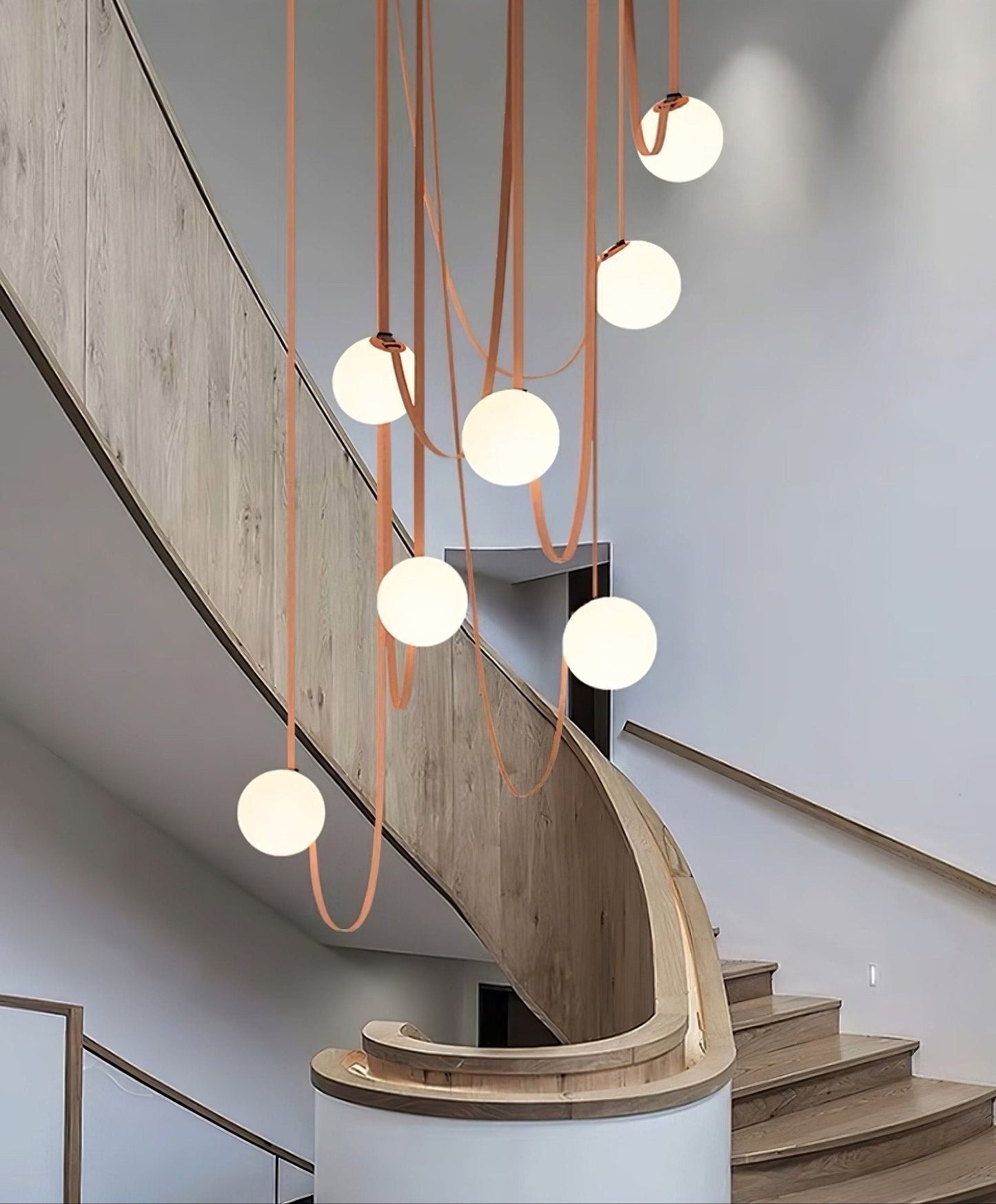 Multiple Belt Art Pendant Installation