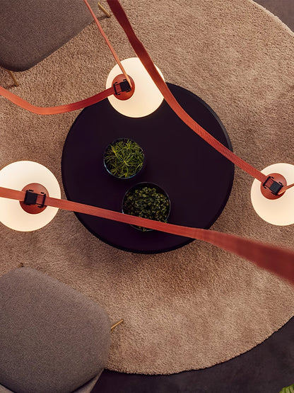 Multiple Belt Art Pendant Installation