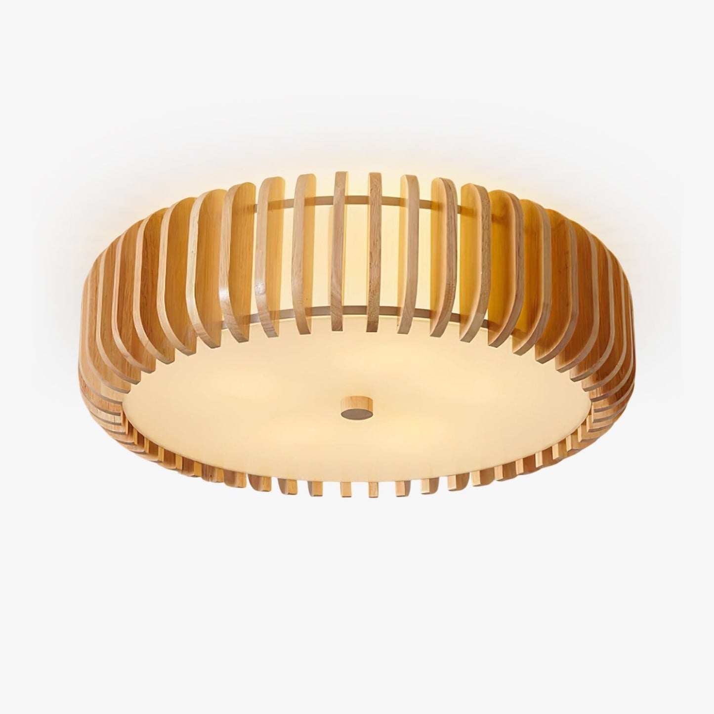 Oakflare Slatted Wood Ceiling Lamp