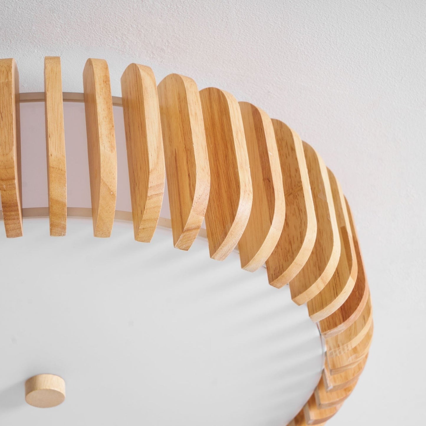 Oakflare Slatted Wood Ceiling Lamp