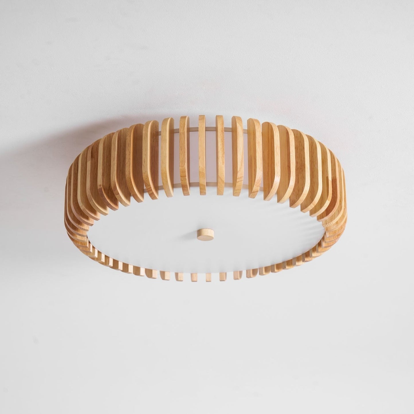 Oakflare Slatted Wood Ceiling Lamp