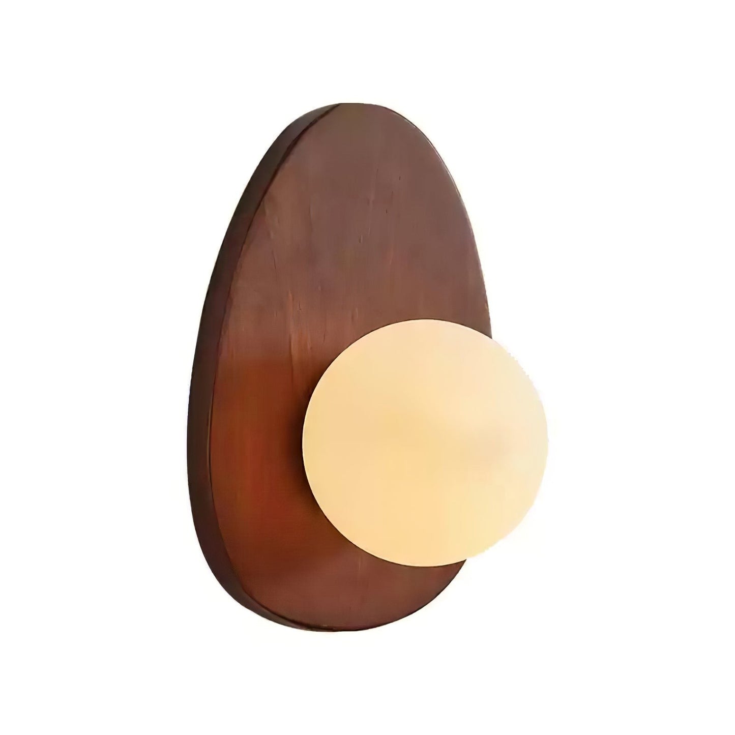 Orba Walnut Globe Wall Lamp