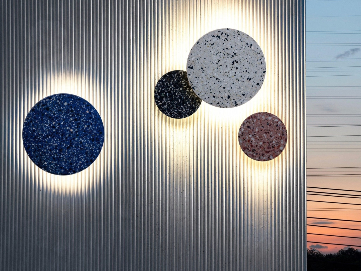 Pin Terrazzo Disc Wall Light