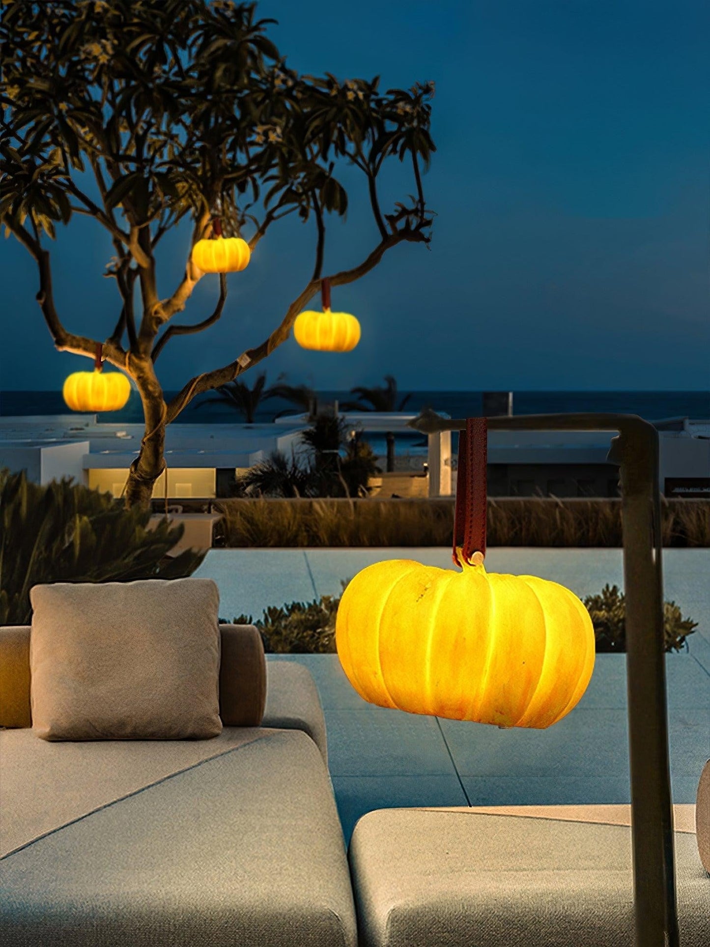 Portable Pumpkin Glow Table Lamp