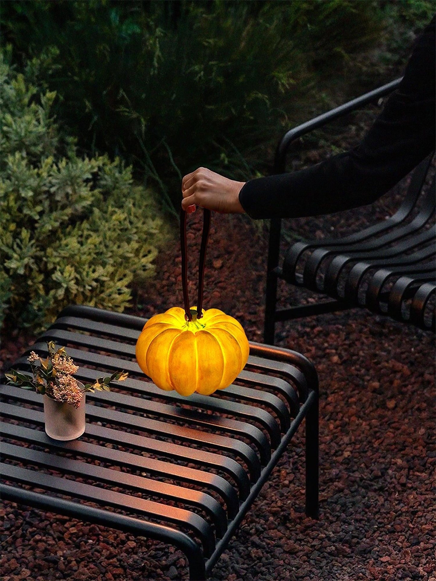 Portable Pumpkin Glow Table Lamp