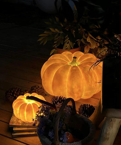 Portable Pumpkin Glow Table Lamp