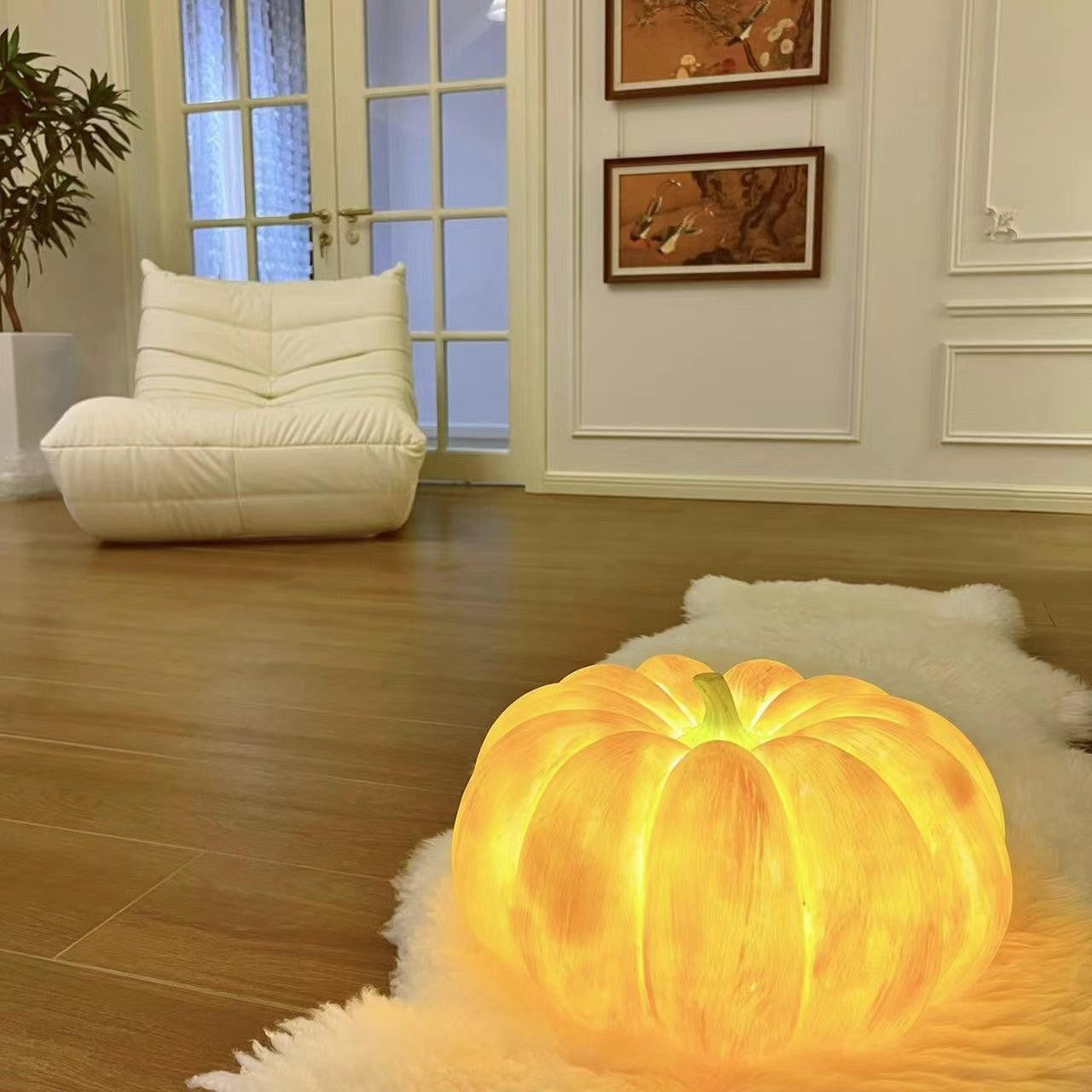 Portable Pumpkin Glow Table Lamp