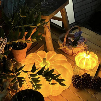 Portable Pumpkin Glow Table Lamp