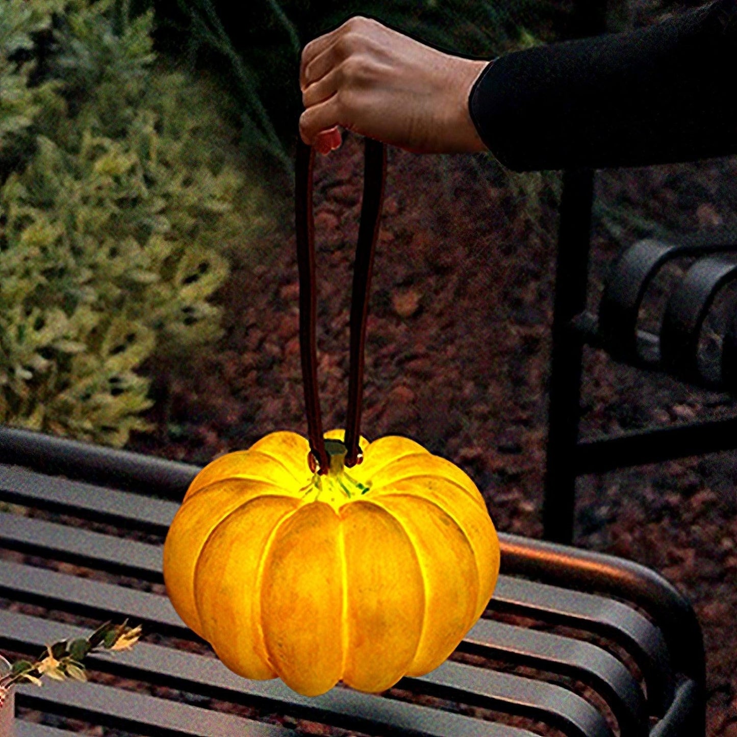 Portable Pumpkin Glow Table Lamp