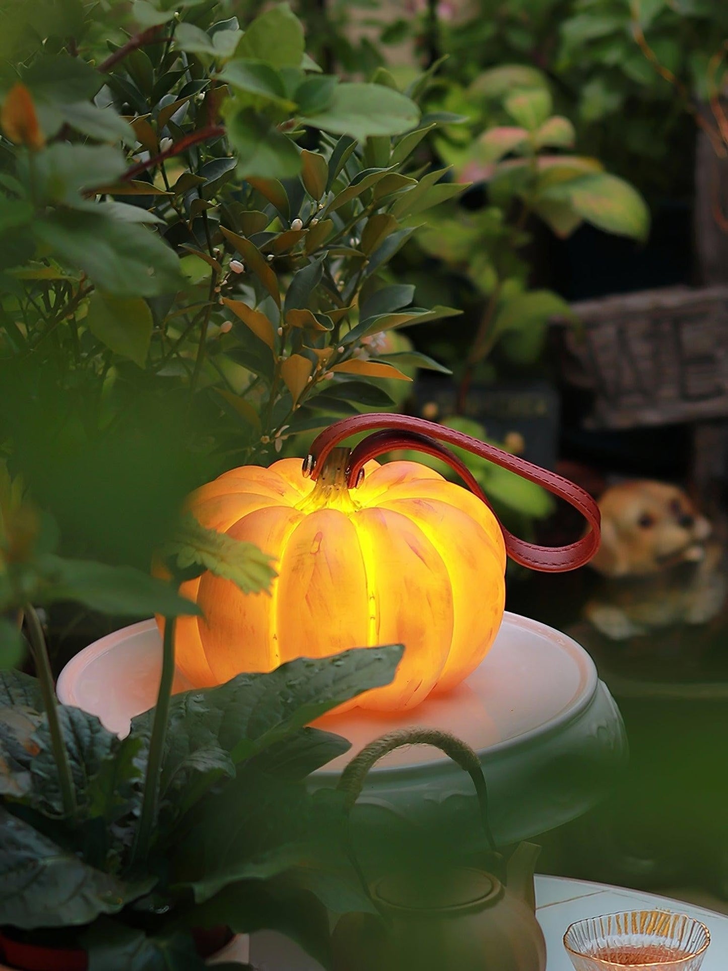 Portable Pumpkin Glow Table Lamp