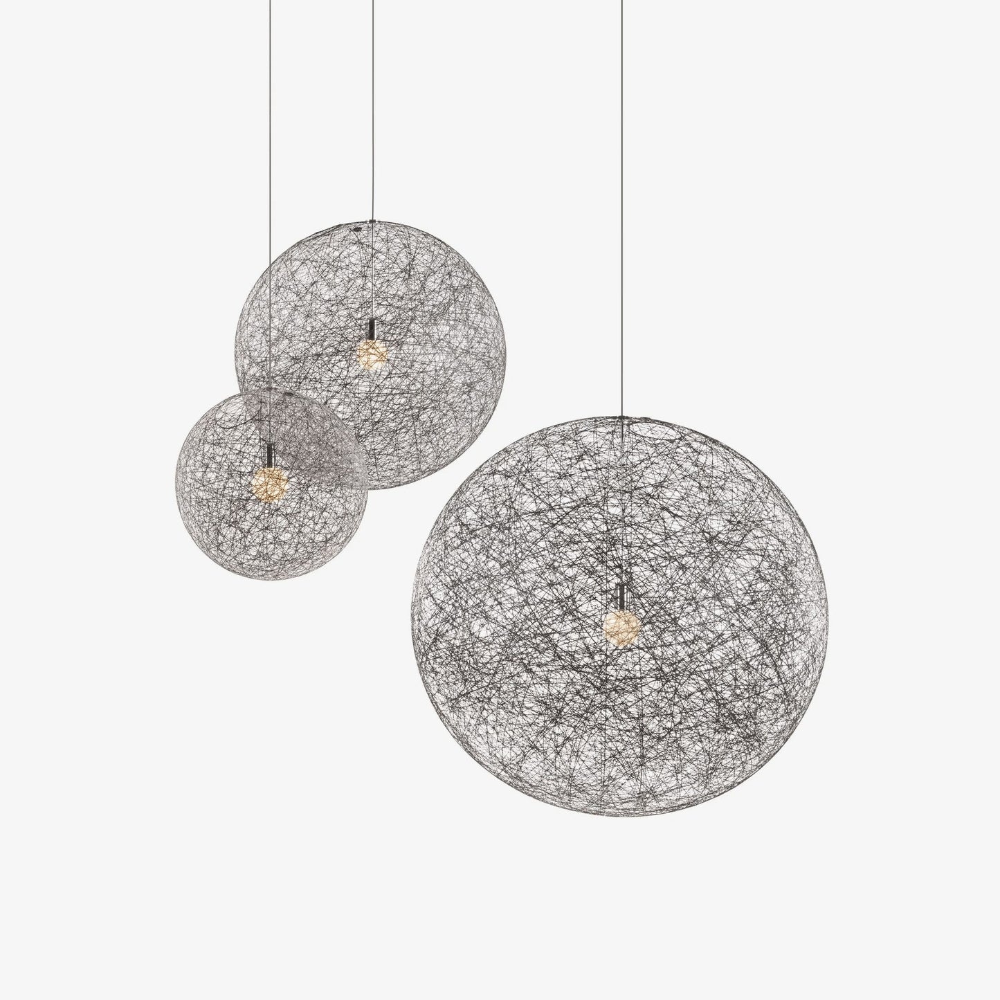 Spherical Woven Modern Pendant Light