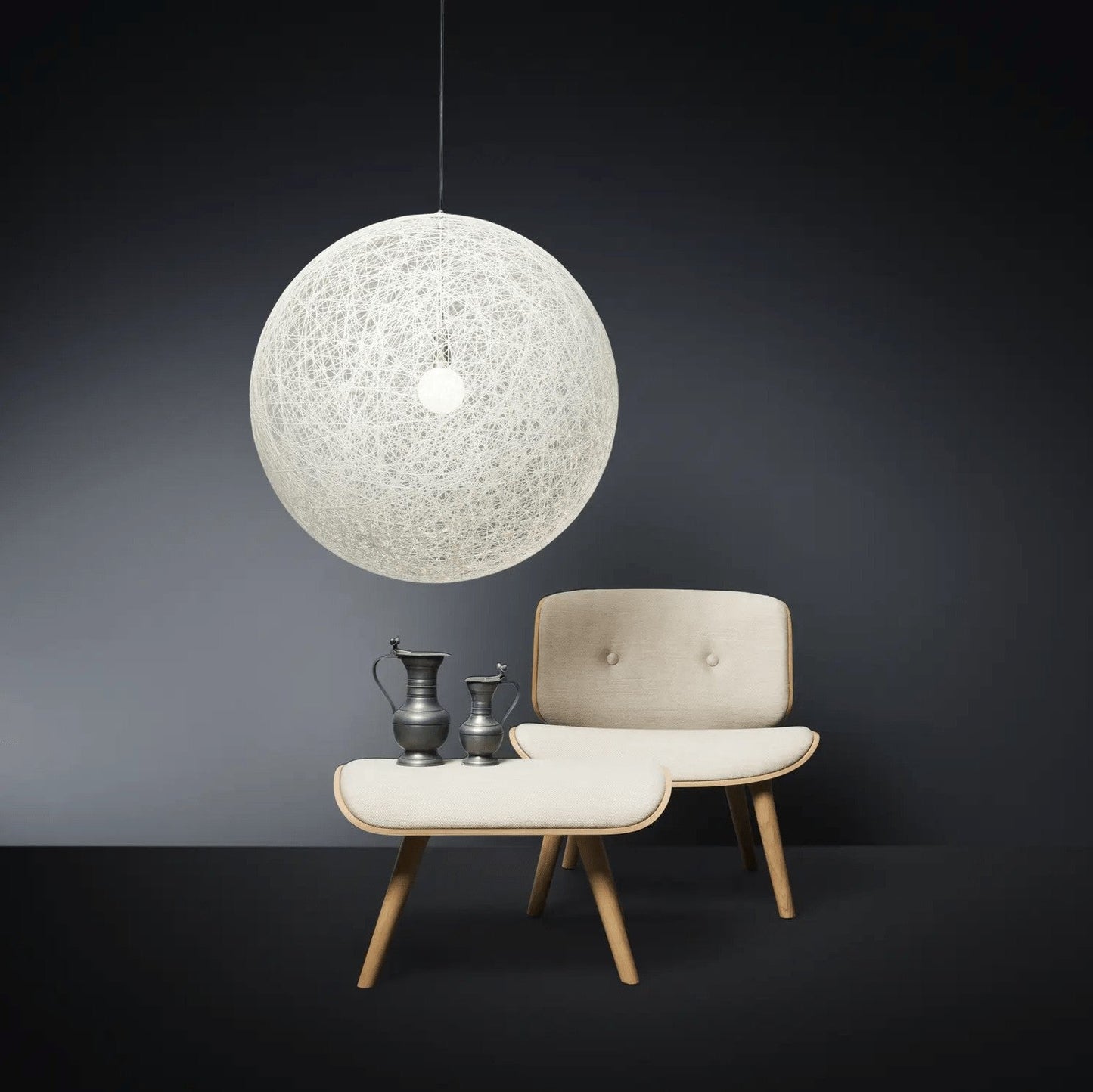 Spherical Woven Modern Pendant Light