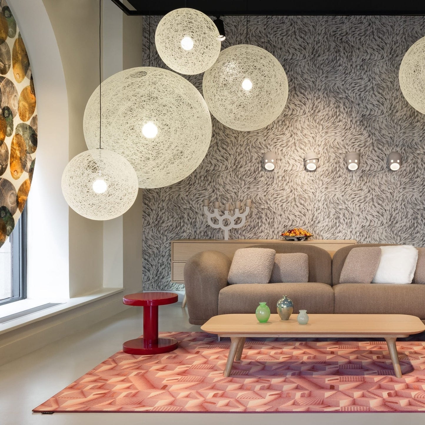 Spherical Woven Modern Pendant Light
