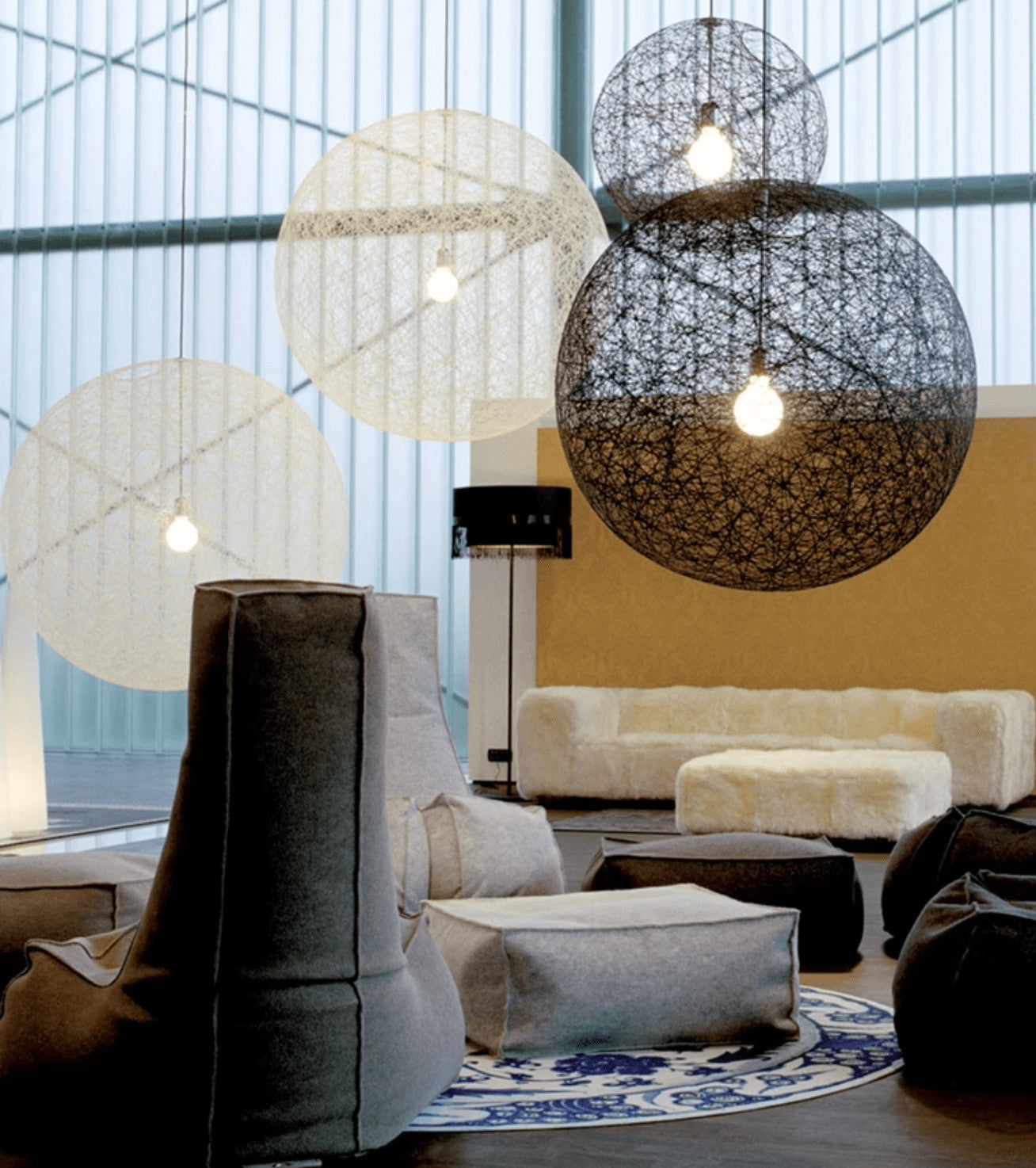Spherical Woven Modern Pendant Light