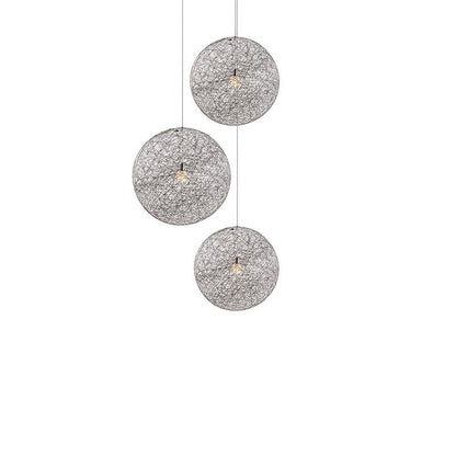 Spherical Woven Modern Pendant Light