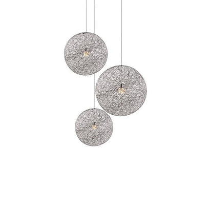 Spherical Woven Modern Pendant Light