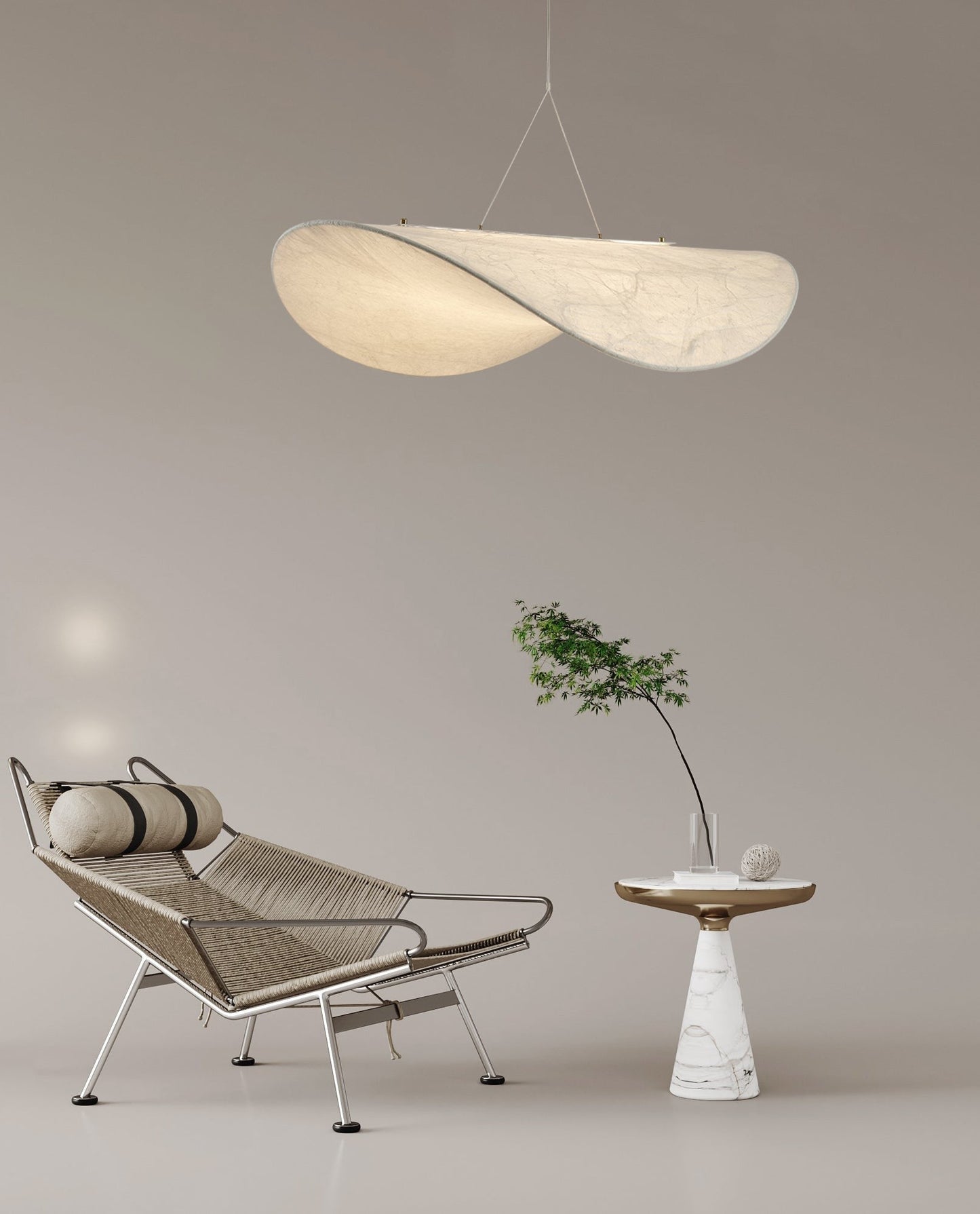 Tense Silk Cloud Pendant Light