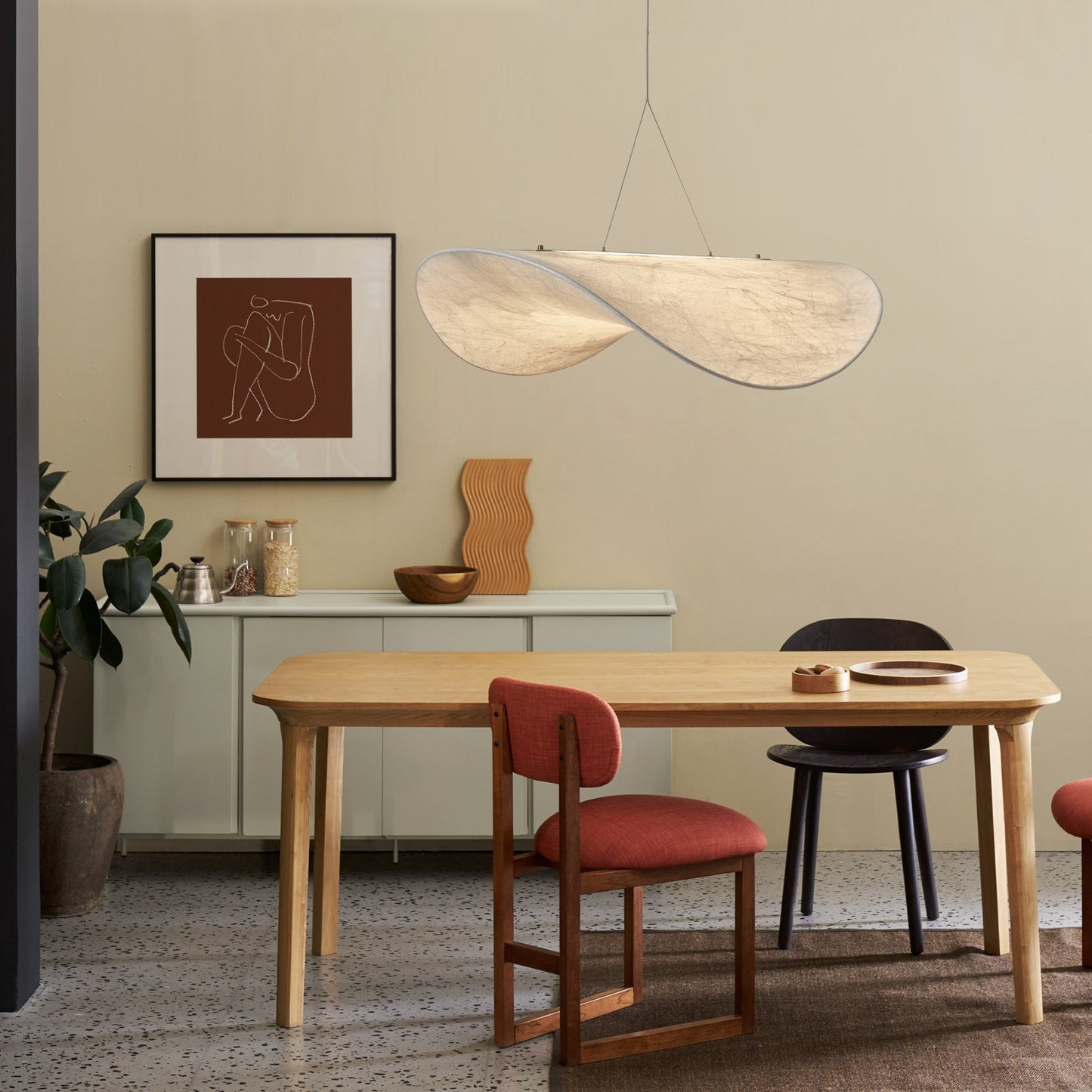 Tense Silk Cloud Pendant Light